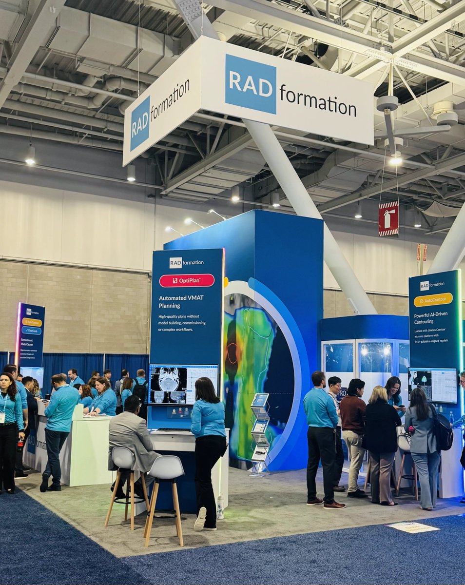 Radformation's tweet photo. We were absolutely blown away in Boston this week, and we don't mean by the weather. ASTRO 2026 gave us plenty to be excited about, from a packed show booth and compelling conversations to the official launch of FDA-cleared OptiPlan, a milestone RADiversary, and so much more. Thanks to everyone who stopped by, shared what's happening in your clinic, asked inspiring questions, and challenged us to keep thinking about what's next. We're back home with new ideas, continued momentum, and a broader vision than ever on what intelligent automation can do for the future of radiation oncology. If you didn't get a chance to connect with us in person, schedule a virtual demo anytime to learn more about how Radformation can transform your workflows: https://t.co/7Fke8mMt3z

#astro #astro2026