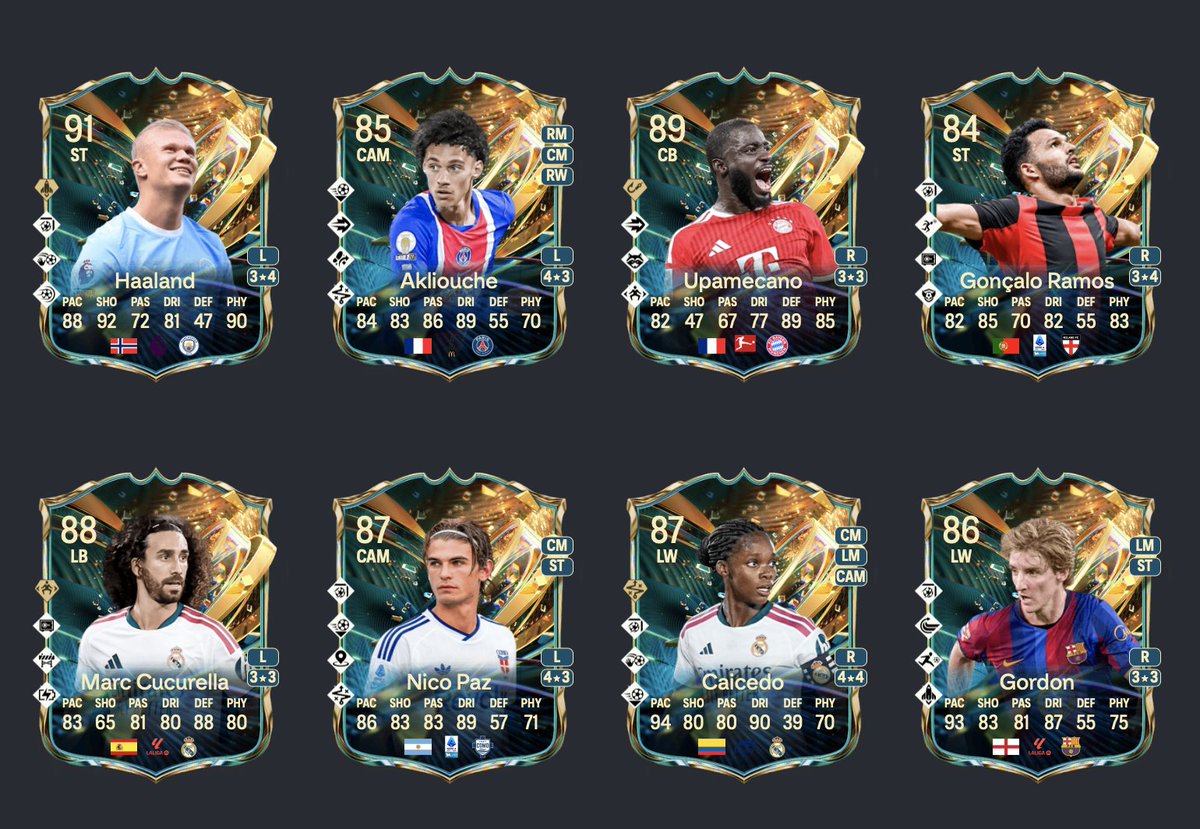 FIFPlay's tweet photo. Destined for Glory Team 2 😻 #fc27 

ℹ️ Info: https://t.co/2wi2CiTS1T
⚽️ Players: https://t.co/Ixc1bLsD4w https://t.co/4jEfcHgbtI