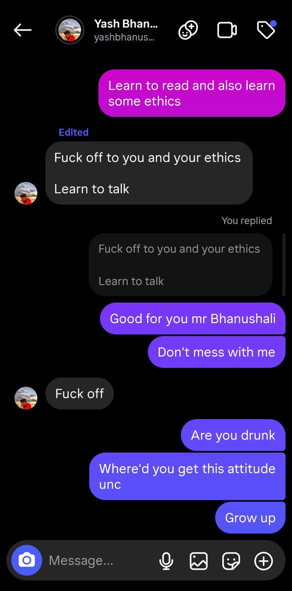 Onlyone11x's tweet photo. @letsgrowesports Hi @letsgrowesports 
Mr Bhanushali owner of orangutan eSports abusing me for asking accountability. https://t.co/1kGyvvXNac