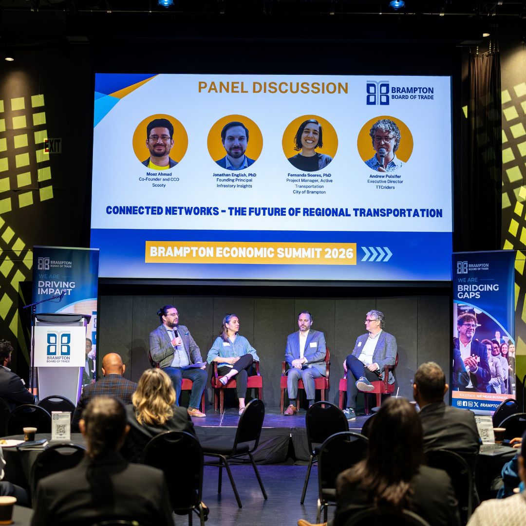 BramptonBOT's tweet photo. The Brampton Economic Summit 2026 brought together business leaders, experts, elected officials and community leaders for meaningful conversations on transit, housing, employment lands and economic opportunity.

Thank you to our speakers, sponsors and everyone who joined us! 🙌 https://t.co/gJugPKJKPw