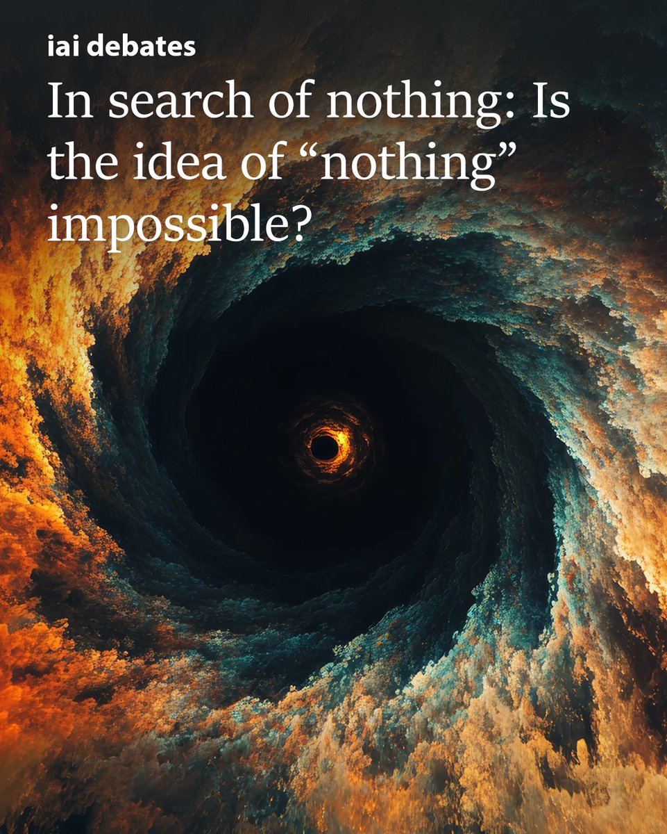 IAI_TV's tweet photo. 'Nothing' is an absence so absolute that even defining it becomes problematic. 

We might imagine ‘nothing’ as the void, the empty vacuum of space, but in contemporary physics 'nothing' is nowhere to be found. In quantum field theory, even the vacuum of space is teeming with quantum fluctuations, and in general relativity, empty space still retains a minimum energy. 

But to be true nothingness, our possible candidate would need to lack time, space, matter, energy, and relation to the rest of the universe. 

Should we conclude that 'nothing' is an impossibility, and if so, that 'something' is inevitable? Or can we uncover the true nature of nothing, and with it, other mysteries of the universe as well?

Pioneering theoretical physicists David Deutsch and Lee Smolin, celebrated science writer Amanda Gefter debate. Tap here to watch now. https://t.co/lY5Iuh7Ogr