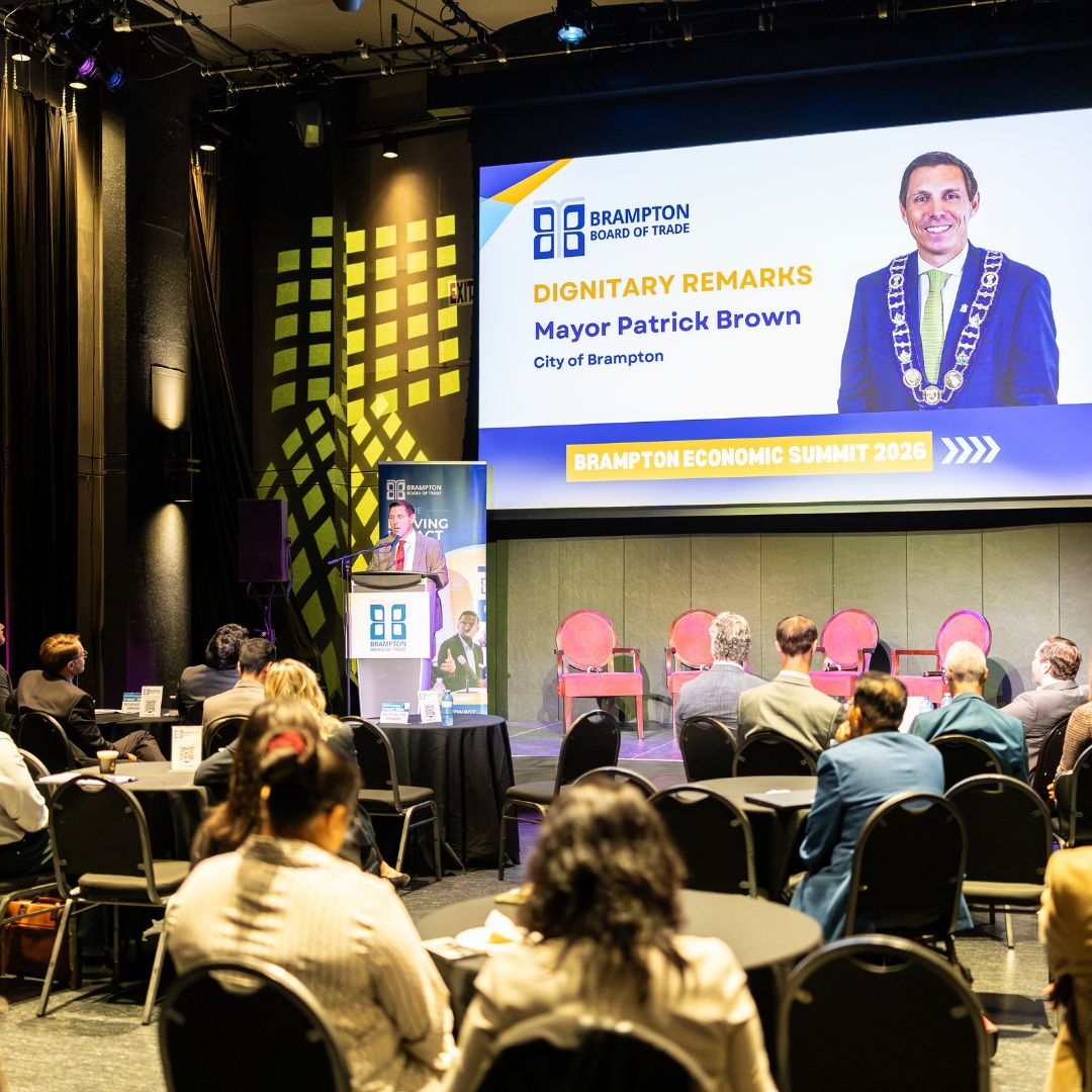 BramptonBOT's tweet photo. The Brampton Economic Summit 2026 brought together business leaders, experts, elected officials and community leaders for meaningful conversations on transit, housing, employment lands and economic opportunity.

Thank you to our speakers, sponsors and everyone who joined us! 🙌 https://t.co/gJugPKJKPw