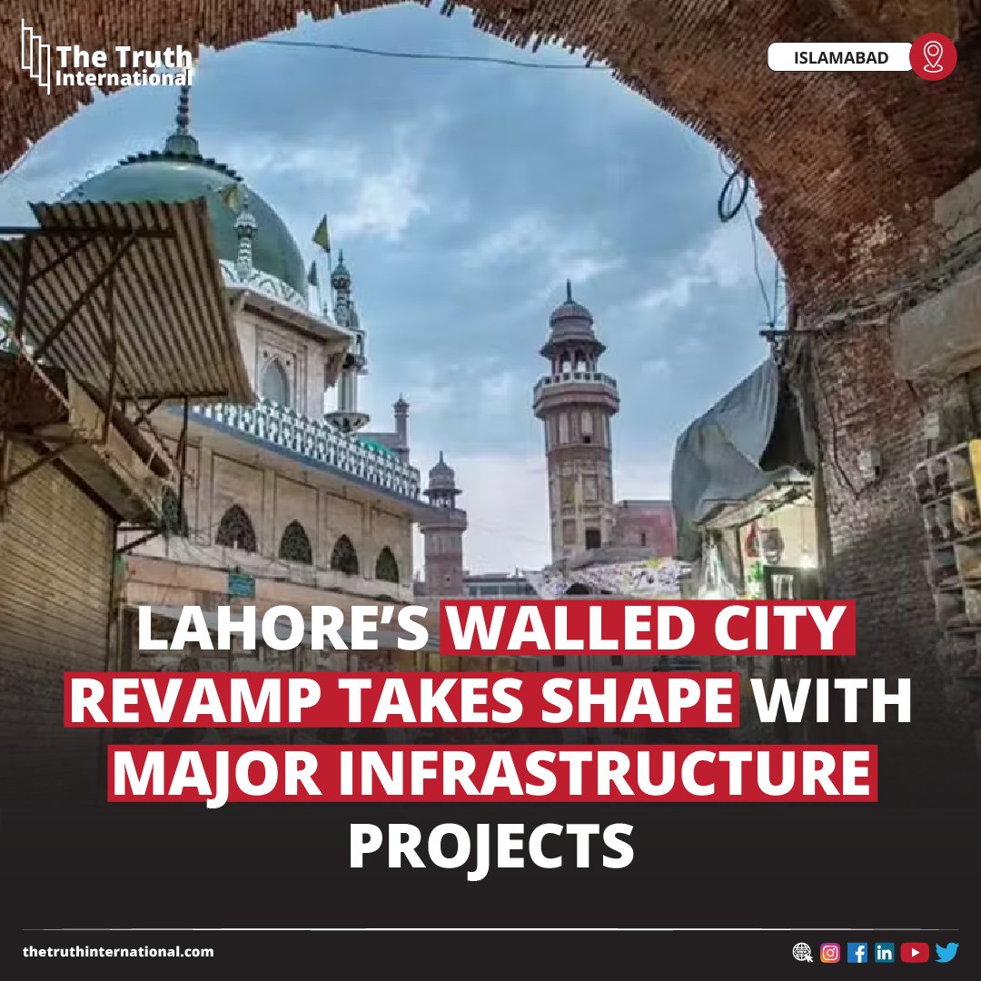 ttimagazine's tweet photo. Lahore’s Walled City Revamp Takes Shape With Major Infrastructure Projects
FIND MORE: https://t.co/fr9Y7p30ef
#Lahore #WalledCity #Revamp #Shape #MajorInfrastructure #Projects #TTI https://t.co/fzeLxhtupG