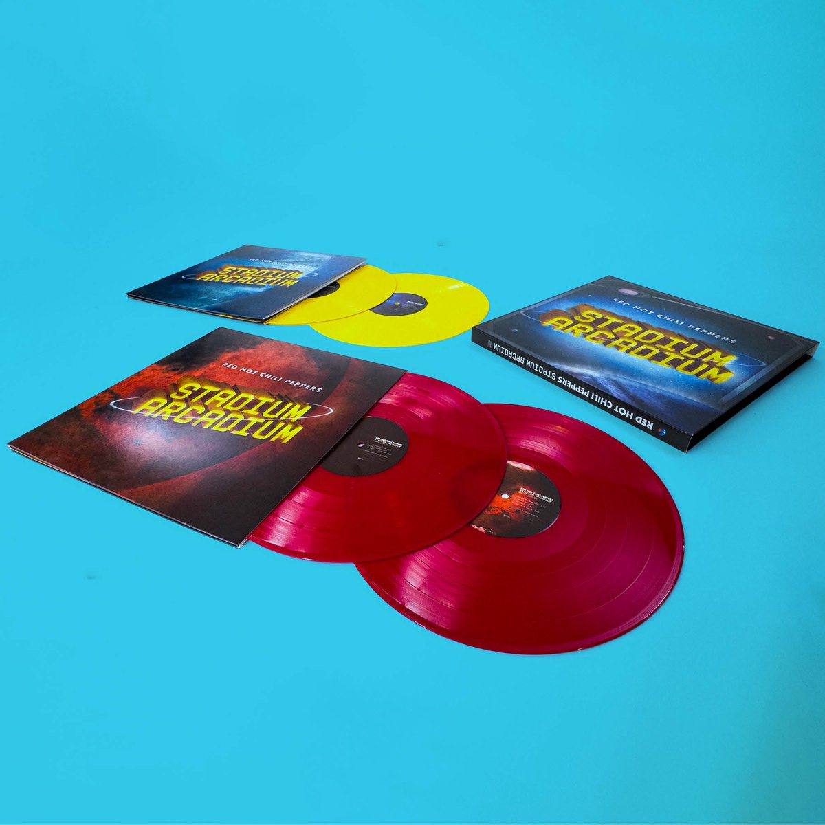 ChiliPeppers's tweet photo. Stadium Arcadium: 20th Anniversary Limited Edition Vinyl LPs ❤️ Available now on https://t.co/loUhQHjEs9. https://t.co/iFDan19Nc5