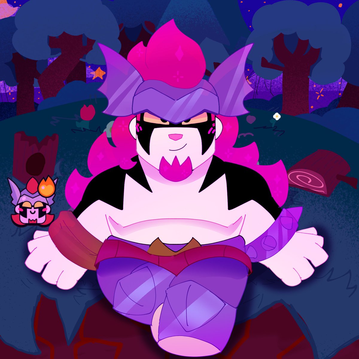 connor_artstyle's tweet photo. I LOVE DAMIAN 🔥 #BrawlStarsArtㅤㅤ #brawlstarsfanartㅤㅤㅤㅤ #art https://t.co/JBVQVqE562