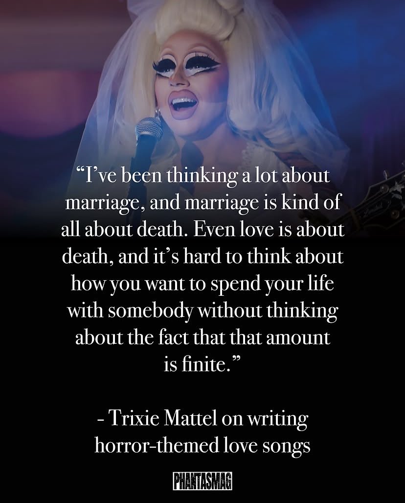 TrixieUpdates's tweet photo. Trixie on her new record ‘Till Death Do Us Part’. https://t.co/BMSWMzMQJ8