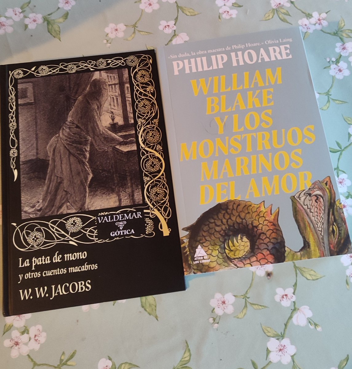LeslieCattery's tweet photo. Hoy tocaba pasarse al templo y hacerse con nuevas adquisiciones literarias 

La pata de mono y otros cuentos macabros de W.W Jacobs de la editorial @ed_valdemar. Se suma otro.

Y William Blake y los monstruos marinos del amor de @philipwhale de la editorial @AticoLibros https://t.co/jH6IIBMpUT