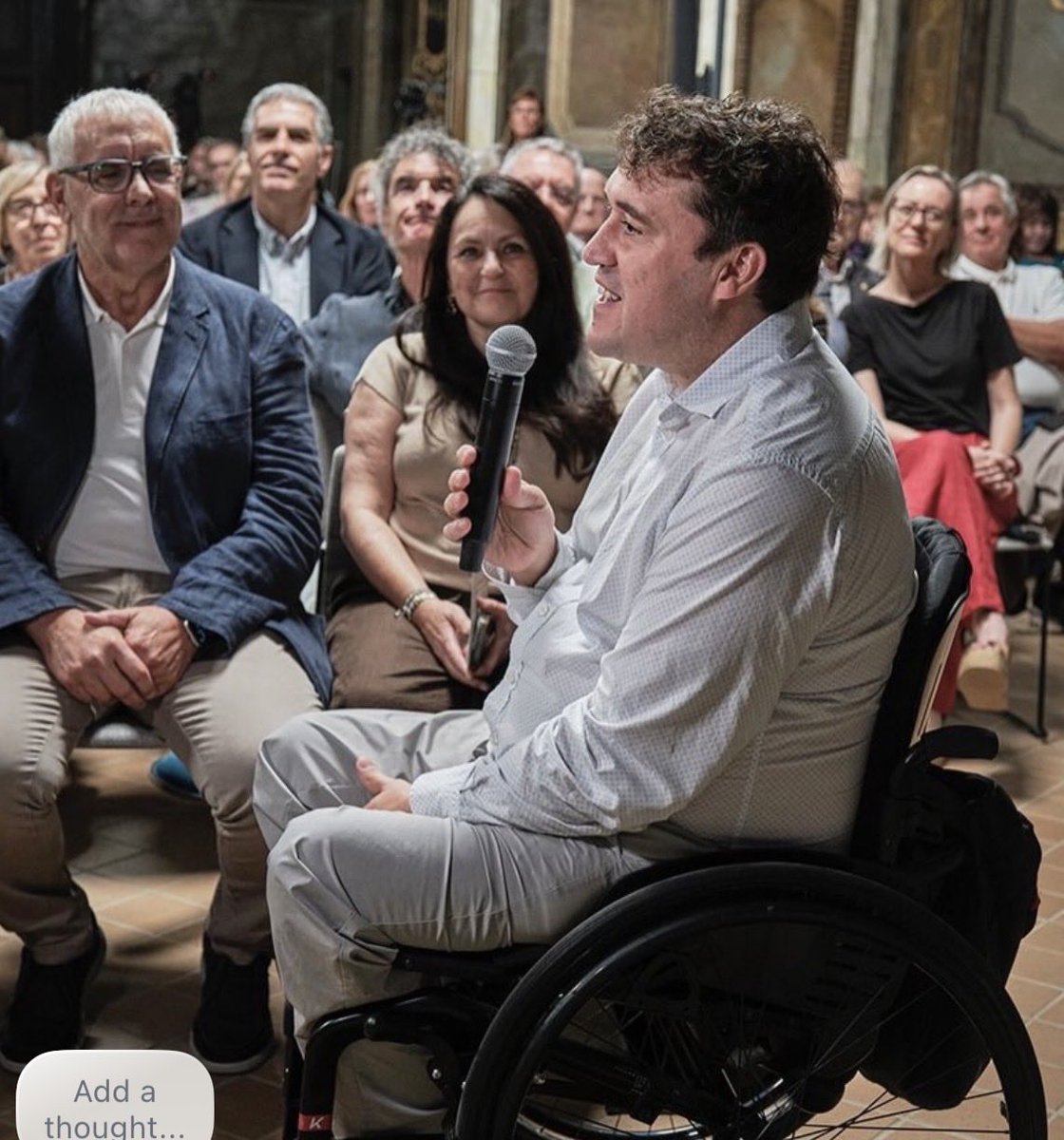 davidbonvehi's tweet photo. Església de la Sta Creu de Vic a Paranimf @uvic_ucc 

Reconeixement a @MerceGenero

Honorat de reconèixer amb veu alta a @Osonament i a la Mercè la seva tasca amb salut mental també en el món del treball, de l'economia social, de l'empresa social a Osona i al País.

Gràcies https://t.co/1CJASWMNI1