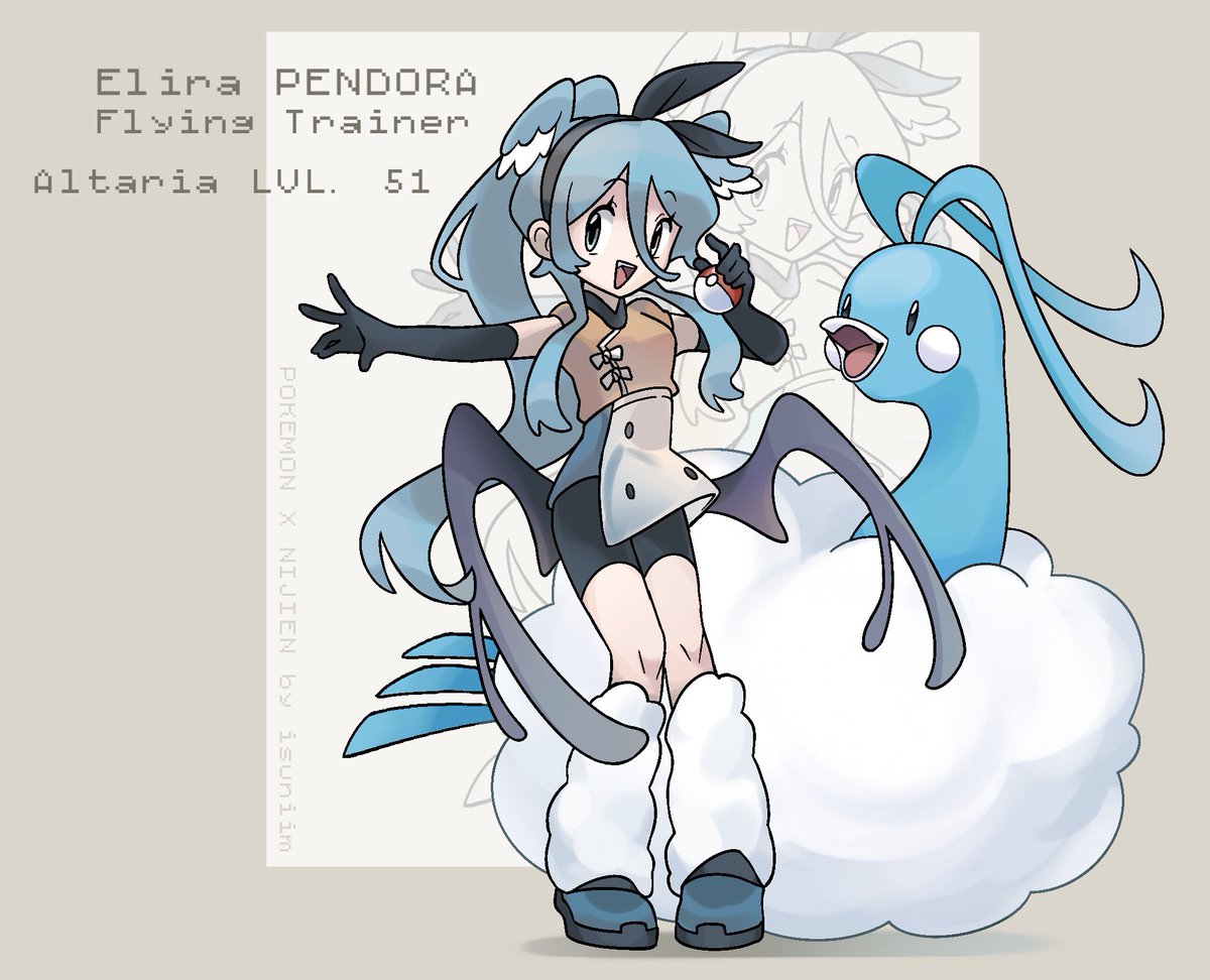 isuniim's tweet photo. POKEMON X NIJIEN 3/28
with 🌤️ and Altaria

#pendorART https://t.co/TPVcdQzkKk