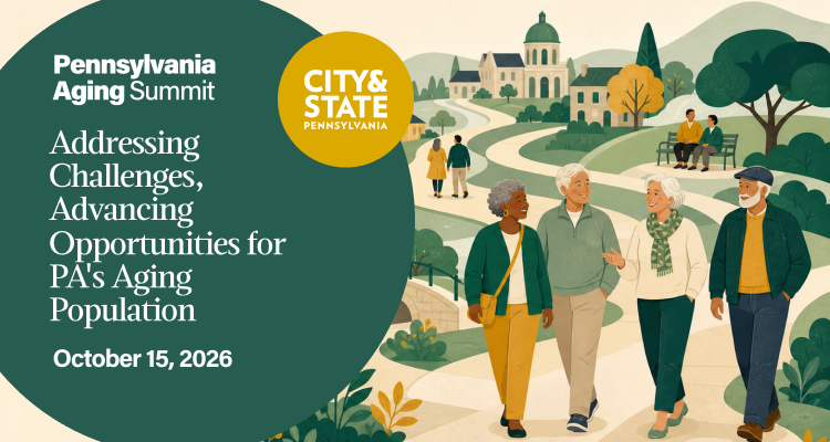 CityAndStatePA's tweet photo. Aging touches every corner of policymaking in Pennsylvania.

Join City &amp; State PA on Oct. 15 for the Pennsylvania Aging Summit, featuring PA Aging Secretary Jason Kavulich and conversations on caregiving, aging in place, housing, transportation and more.

https://t.co/kU1OnH1LdV https://t.co/OkfTpyHni3