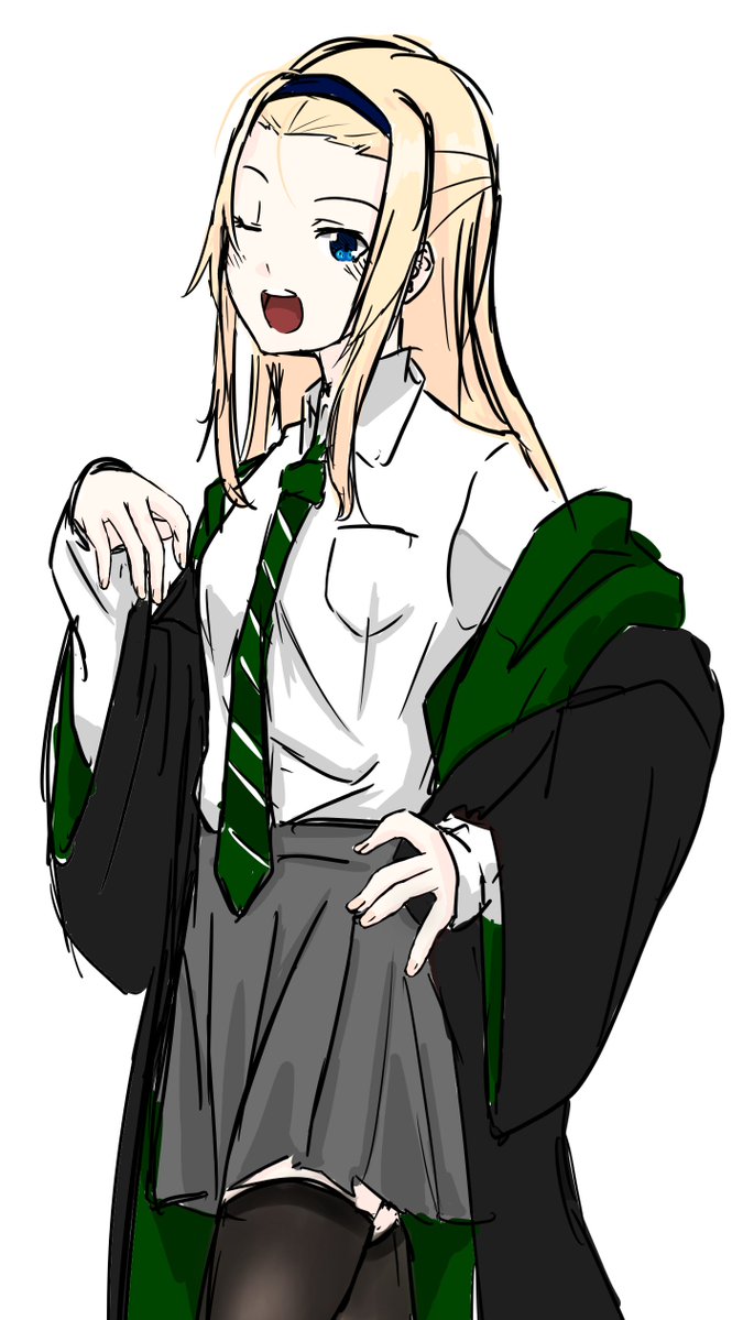 Mutsuki0507's tweet photo. 5 6年前　台湾掲示板TSマルフォイブームの描いたもの

懐かしい

 #malfoid #女体化マルフォイ https://t.co/SmF5QVbjuD