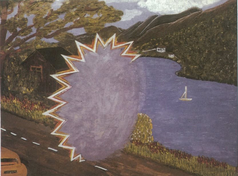 rocktobot's tweet photo. @Scowlcast gorgeous. reminds me of this piece from the 2980 Boehringer Migraine Art series. https://t.co/1algplmz4E