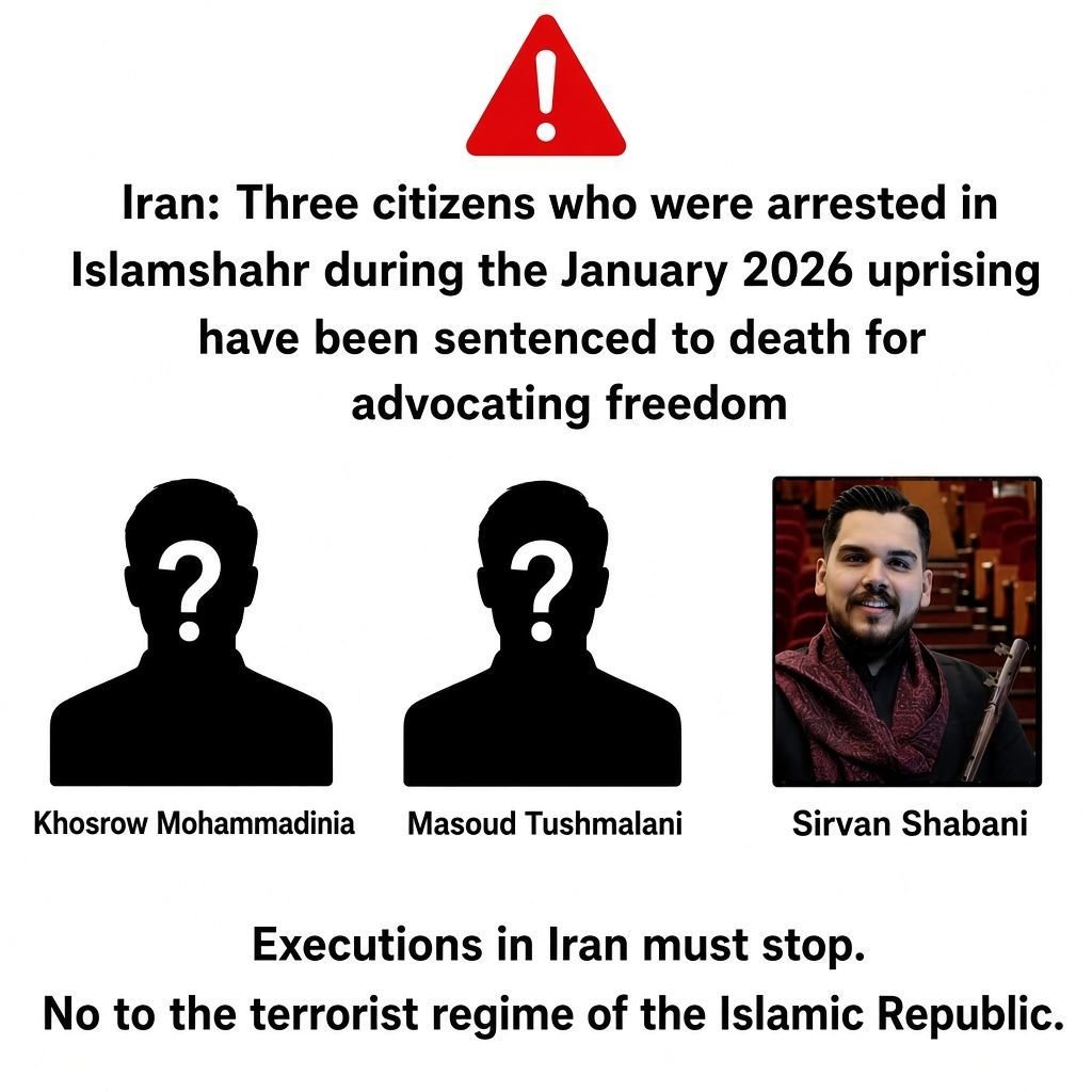 EpicFuryIran's tweet photo. @Veronicasarina @amnesty @hrw #KhosroMohammadinia was arrested on a street in Eslamshahr. Now he's in Ghezelhesar Prison, sentenced to death on charges including "moharebeh" (waging war against God), along with two other protest detainees. The world can't look away.
 #StopExecutionsInIran 
@amnesty @hrw https://t.co/clgVQKkaGI