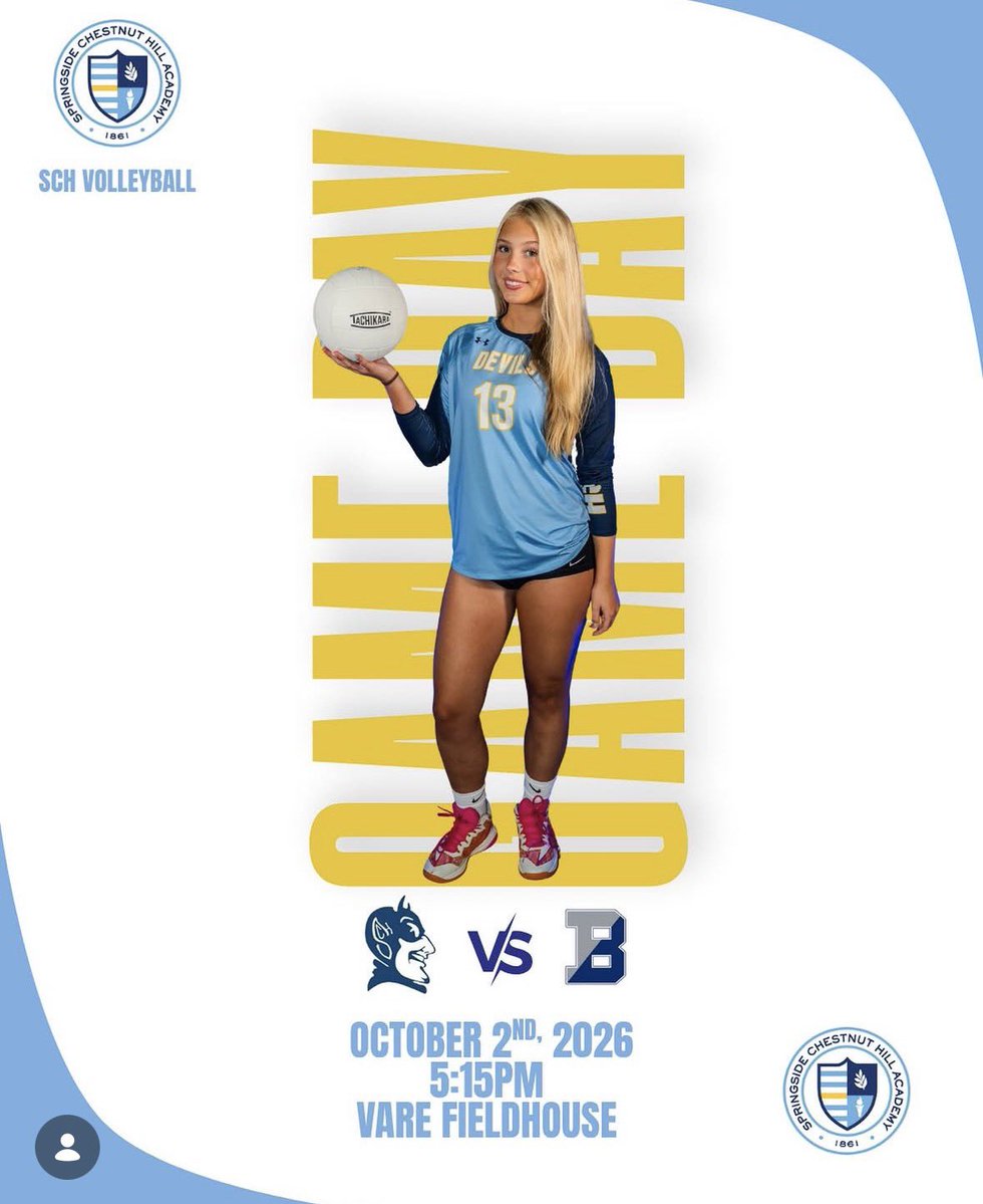 SCHBlueDevils's tweet photo. Head down to the Vare Field House to cheer on the JV and Varsity Volleyball team today vs Baldwin! JV at 3:45, Varsity to follow! #RollDevils https://t.co/w1upG2WUUX