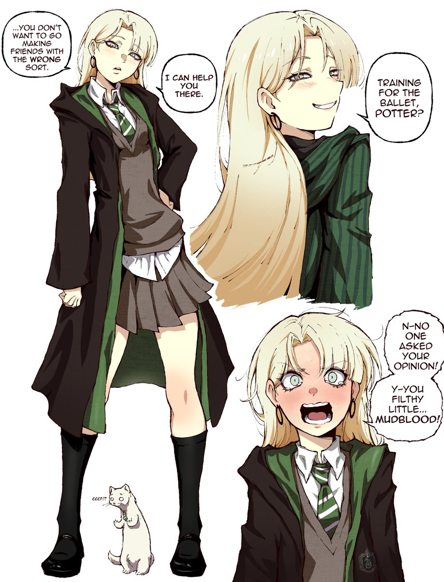 ElDragoneel's tweet photo. Lyra Malfoy is the only fitting name for FemDraco, and you will never convince me otherwise. 
#Malfoid https://t.co/sV5xZMstJz