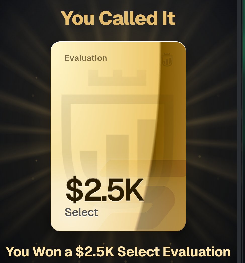 PropTraders77's tweet photo. 💳 FREE $2.5K ACCOUNT 
🎁 FREE $2,500 ACCOUNT FOR EVERYONE!

🔥 How to Claim:
1️⃣ Go Here and register-
https://t.co/NqkK2ZBug9
2️⃣ Head to the "Rewards" section.
3️⃣ Scroll down to find the Free Loot Case.
4️⃣ Click Claim and get your $2.5K account! https://t.co/BKgsMPUrhf