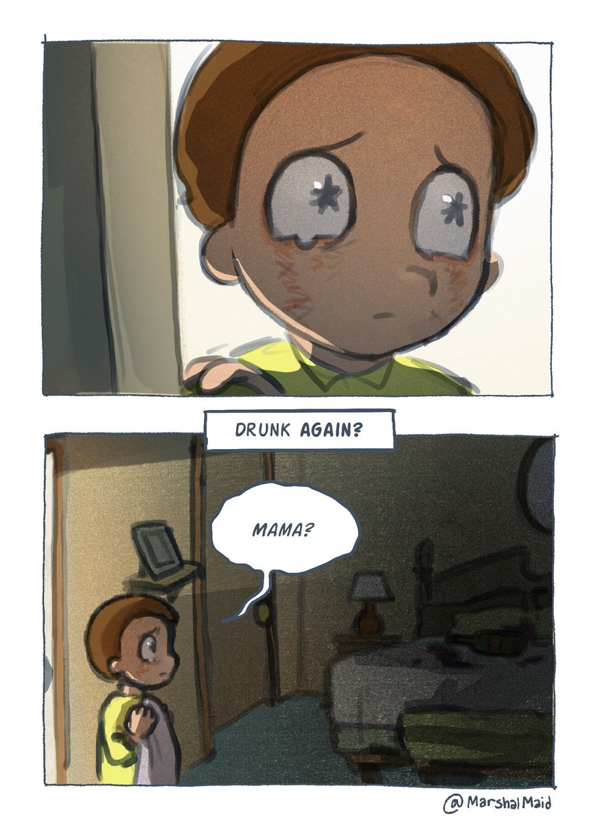 MarshalMaid's tweet photo. Little Morty needs comfort #rickandmorty 

(1/3) https://t.co/SfBTAdxkbz
