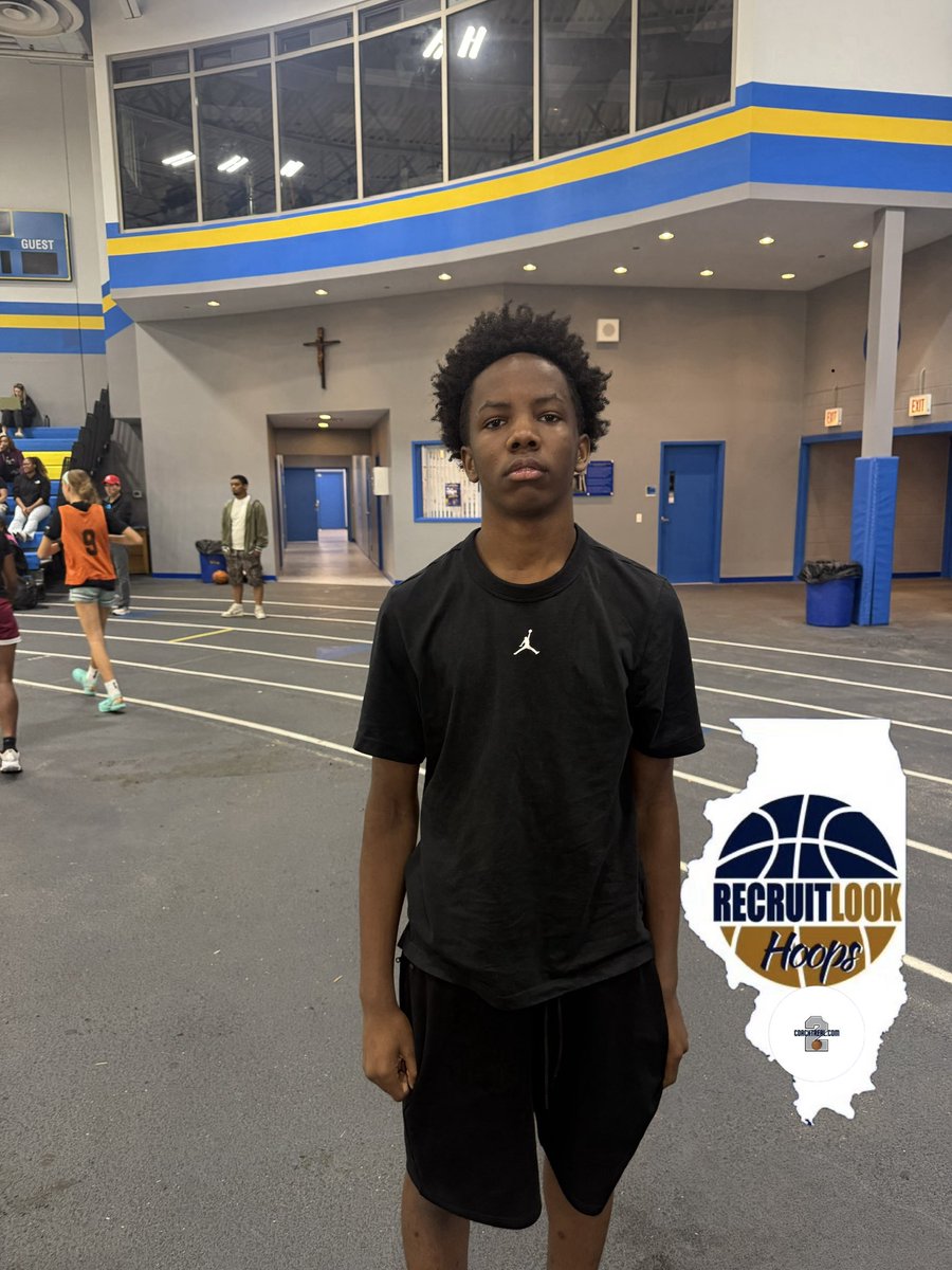 CoachTreal2's tweet photo. 2032 Joshua Mckinnie had a chance to get a live look at one of the top prospects in this class. Passes the eye test immediately +size for the guard position already plays with competitiveness & confidence all ready true hooper fell impacted the game soon as he touched the floor one to track moving forward #RLHoops