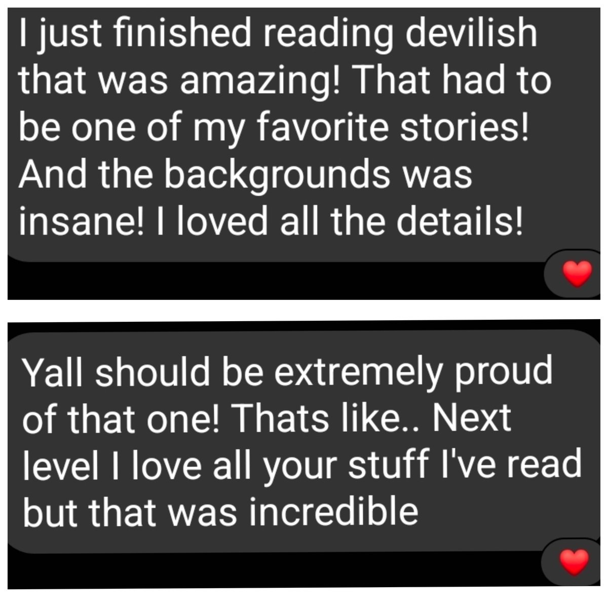 MindyWheelerArt's tweet photo. Devilish review from a happy reader!

#indiecomics #fulfillment #altcg https://t.co/cFka1s76BV