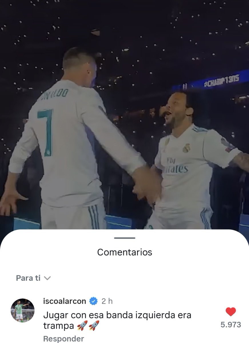 AdriRM33's tweet photo. 🗣️ Isco: "Jugar con esa banda izquierda era trampa." 🤣 https://t.co/smOTxONyye