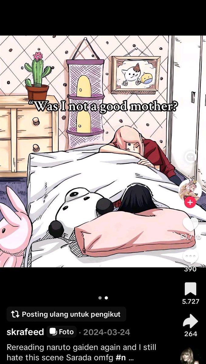 barbiealexa_'s tweet photo. "Most of us"

but most of the hundreds of comments from this content hate Sarada Gaiden😂 https://t.co/LexudiLiql