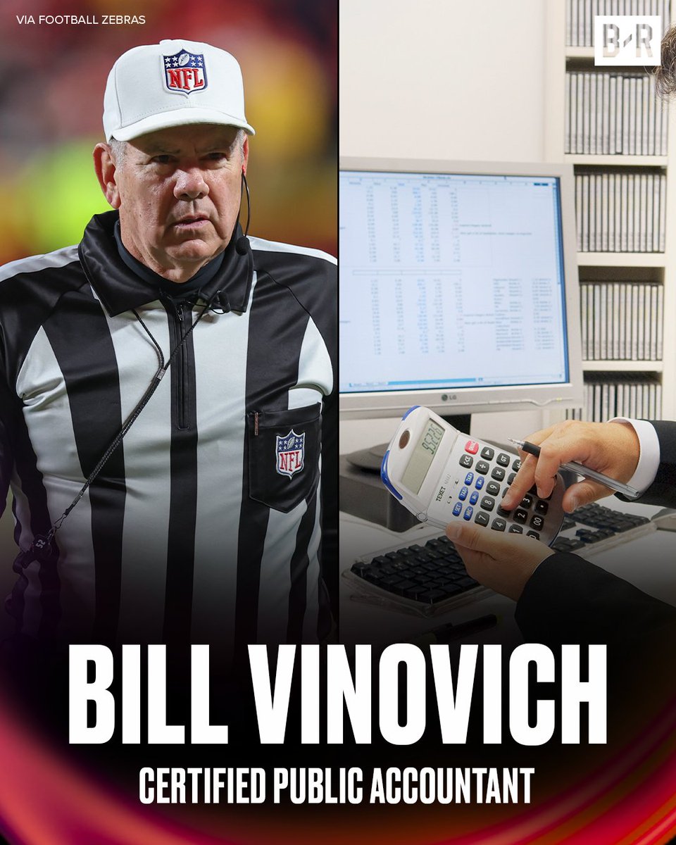 BleacherReport's tweet photo. Most NFL referees have full-time careers outside of football while officiating in the league 👀💼

(Via @footballzebras, @FOS) https://t.co/nzEAjB9ycW