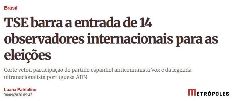 marinahelenabr's tweet photo. Então o problema das eleições é ter gente observando demais?

Precisamos resolver isso no 1º turno.

Para presidente, vote 22: Flávio Bolsonaro.
Para deputada federal por São Paulo, vote 3007: Marina Helena. https://t.co/Fr5jbMKDKX