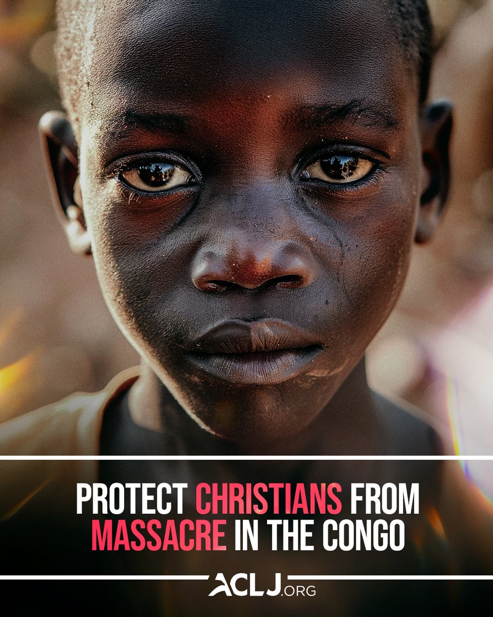 JaySekulow's tweet photo. Across the Congo (DRC), ISIS-connected terrorists are murdering, abducting, and terrorizing innocent men, women, and children because they follow Christ.

We recently delivered an oral intervention before the U.N. Human Rights Council on the persecution of Christians in Africa. We are also bringing this dire situation before President Trump, Congress, and Secretary Rubio.

Join us in standing with persecuted Christians in the Congo. Sign our petition: https://t.co/cLyxA14wsj