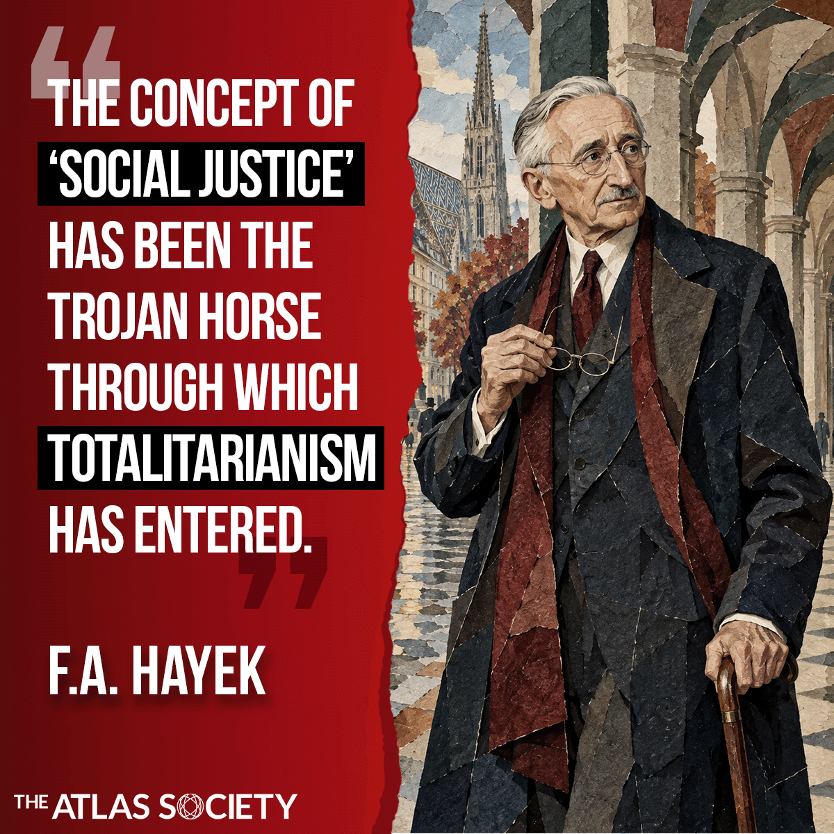 TheAtlasSociety's tweet photo. Justice judges individuals by their actions, not their membership in a group. https://t.co/VMPERiRSml