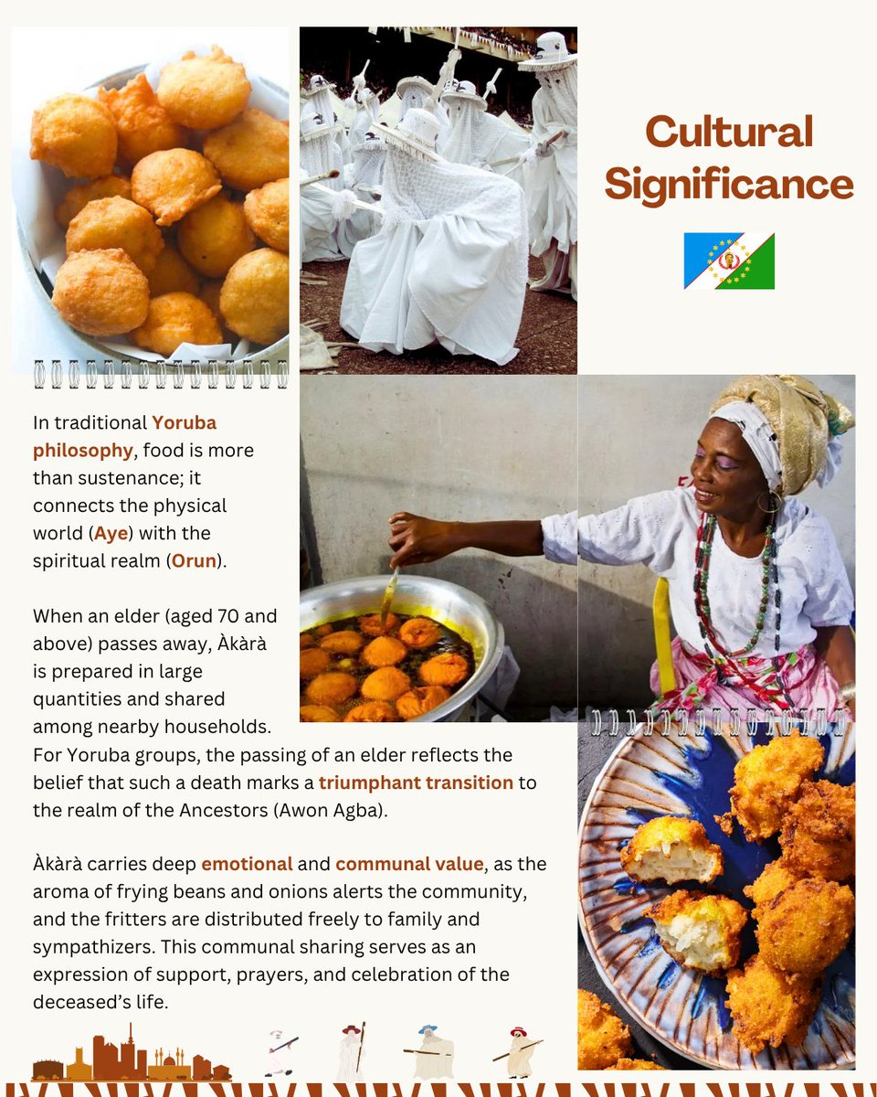 AmericanGeo's tweet photo. #FoodGeoFriday: West African Akara
🌍 🫘 This week’s #FGF takes us to Yorubaland in West Africa! Meet àkàrà, golden bean fritters made from black-eyed peas and deeply woven into Yoruba foodways. 🇳🇬✨
#FoodGeoFriday · #Akara · #YorubaCulture · #WestAfricanFood · #Yorubaland https://t.co/ZqT37hHE5H