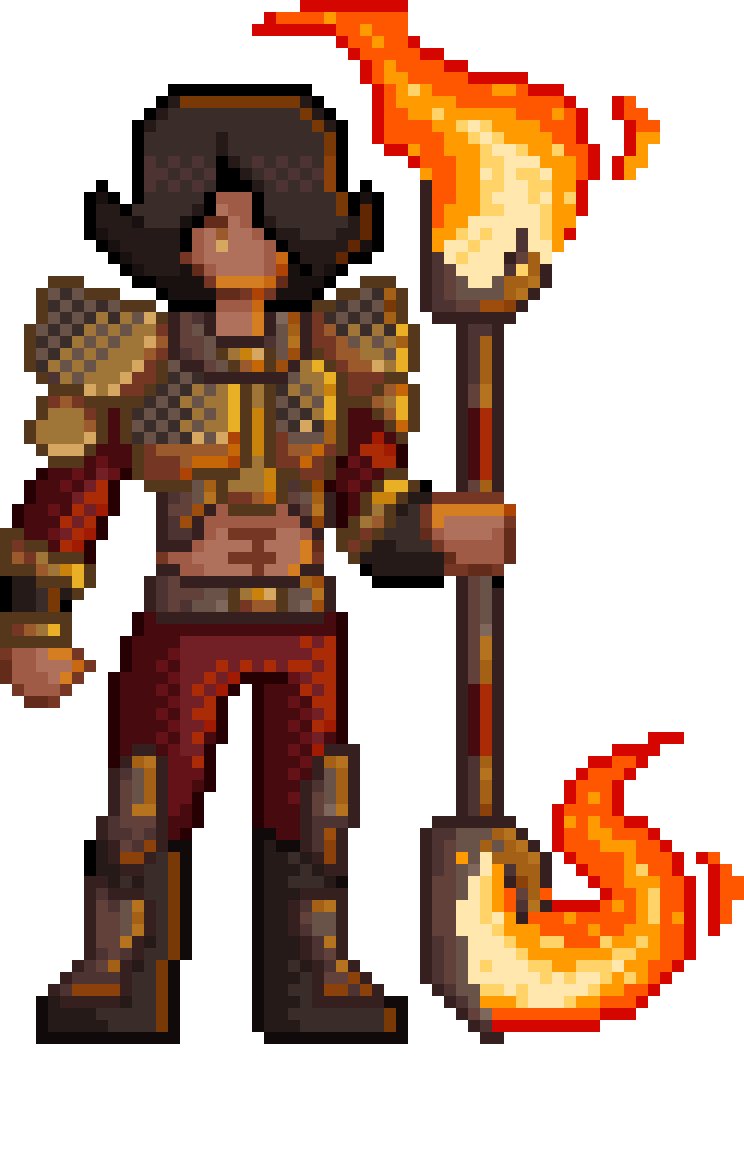 perico_gaming's tweet photo. Time to show our boss fire abilities, here are some of his attacks, we should be ready to start showing gameplay soon. Do you guys like the fire sprites? https://t.co/zEB9bjWsYd