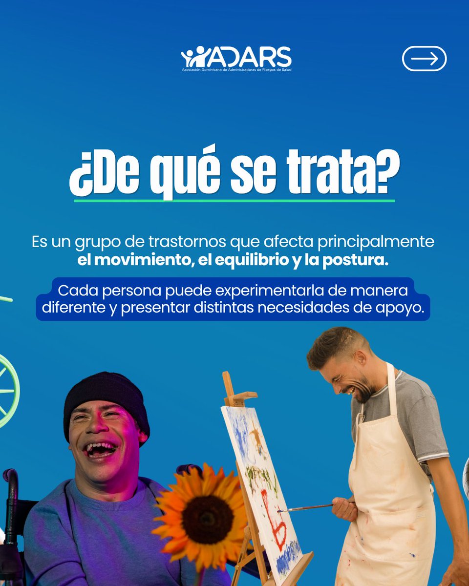 ADARS_RD's tweet photo. La parálisis cerebral puede afectar el movimiento, la postura y la coordinación de distintas maneras, por lo que las necesidades y capacidades son diferentes en cada persona.

Comprender, respetar e incluir también forman parte del bienestar. 💙

 #ADARS https://t.co/1kNsTTAJtF