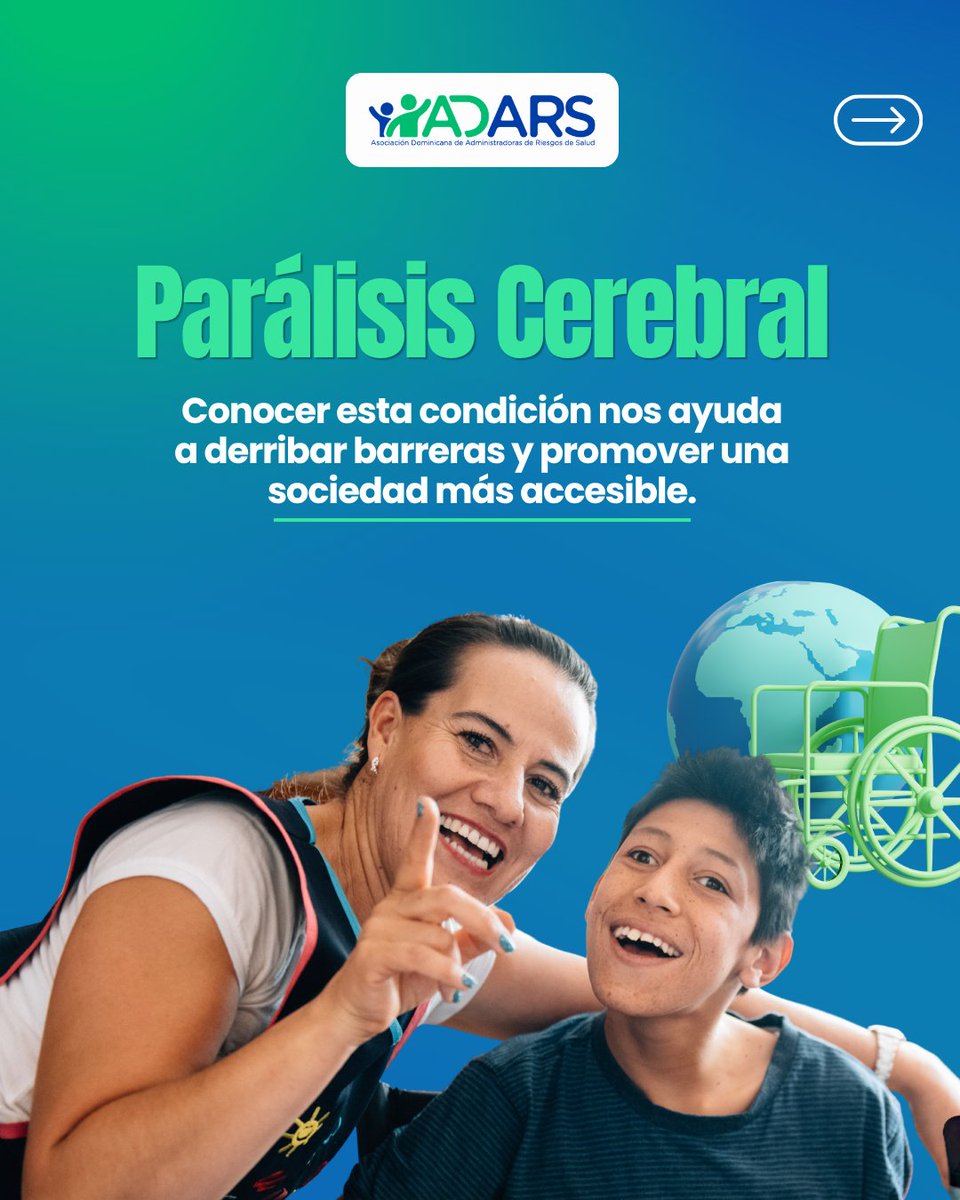 ADARS_RD's tweet photo. La parálisis cerebral puede afectar el movimiento, la postura y la coordinación de distintas maneras, por lo que las necesidades y capacidades son diferentes en cada persona.

Comprender, respetar e incluir también forman parte del bienestar. 💙

 #ADARS https://t.co/1kNsTTAJtF