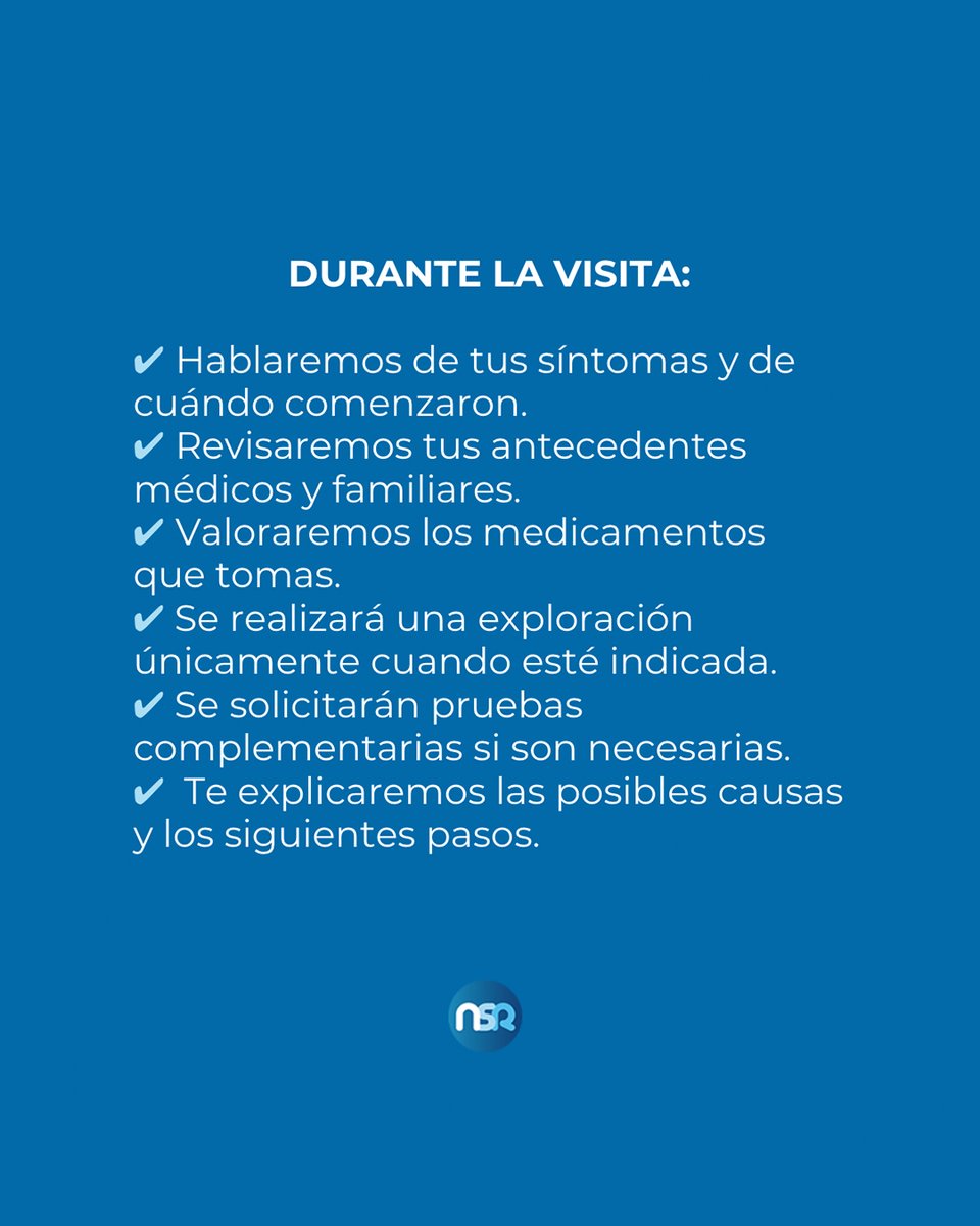 urologiansr's tweet photo. ¿QUÉ OCURRE EN LA 1ª CONSULTA DE UROLOGÍA?

✔️ Hablaremos de tus síntomas
✔️ Revisaremos antecedentes médicos y familiares
✔️ Valoraremos tu medicación
✔️ Se realizará una exploración si es necesario
✔️ Se solicitarán pruebas si se necesitan
✔️Hablaremos de los siguientes pasos https://t.co/YE56Z8HIah
