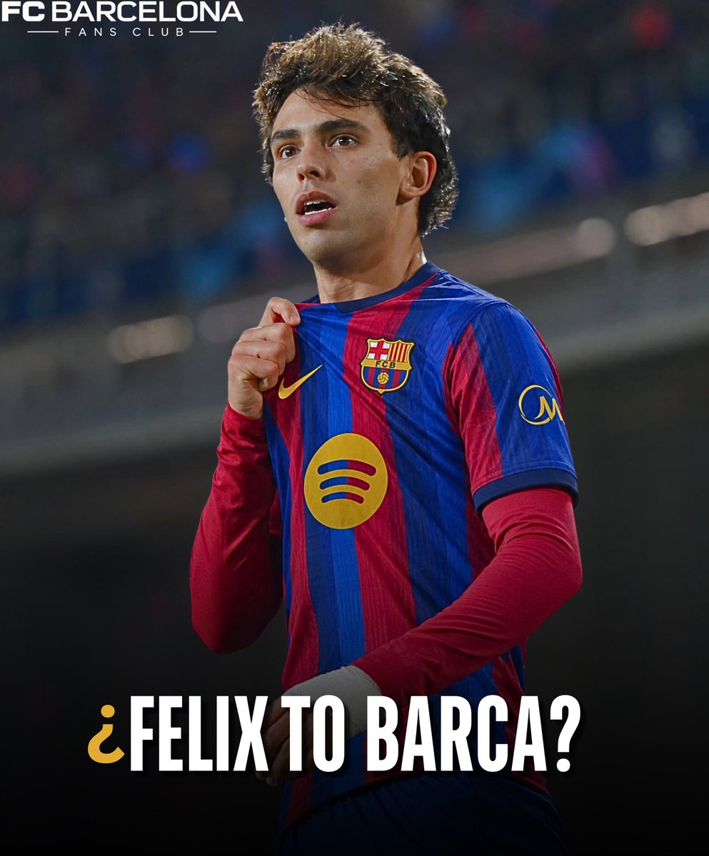 imblaugranna's tweet photo. 🚨 𝐉𝐎𝐀̃𝐎 𝐅𝐄𝐋𝐈𝐗 𝐖𝐀𝐍𝐓𝐒 𝐁𝐀𝐑𝐂̧𝐀 𝐑𝐄𝐓𝐔𝐑𝐍! 🔵🔴

João Félix genuinely wants to return to Barcelona, but right now there is NO place for him in the squad. ❌

The Portuguese star would love another chance in Blaugrana colors, but Barça currently have other priorities.

Would YOU take João Félix back? 👀

— @MatteMoretto

#FCBarcelona #JoaoFelix #Barca #ForcaBarca #FCBlive