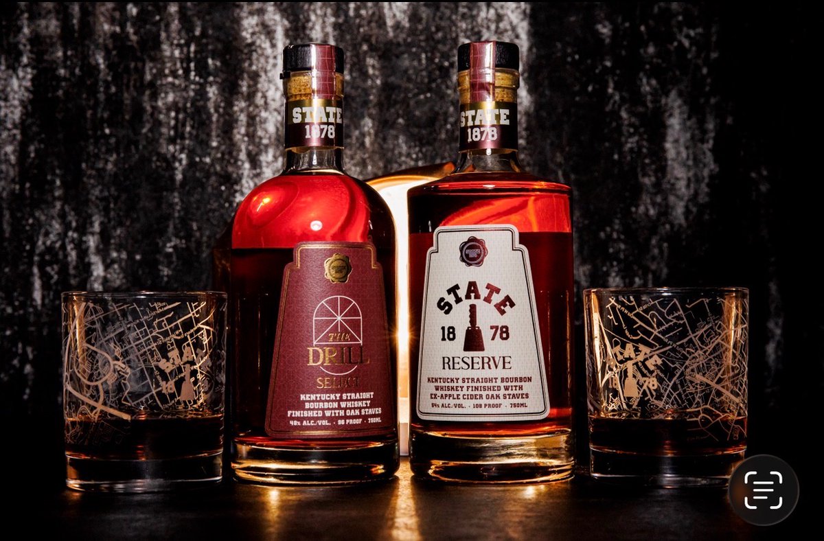 State_1878's tweet photo. Bourbon 🤝 Bulldogs

State 1878, in partnership with Bespoken Spirits, is proud to launch our bourbons.

Order online today at https://t.co/XQ9AlpBdpe!

#HailState #State1878 https://t.co/Noz6AIdpjT