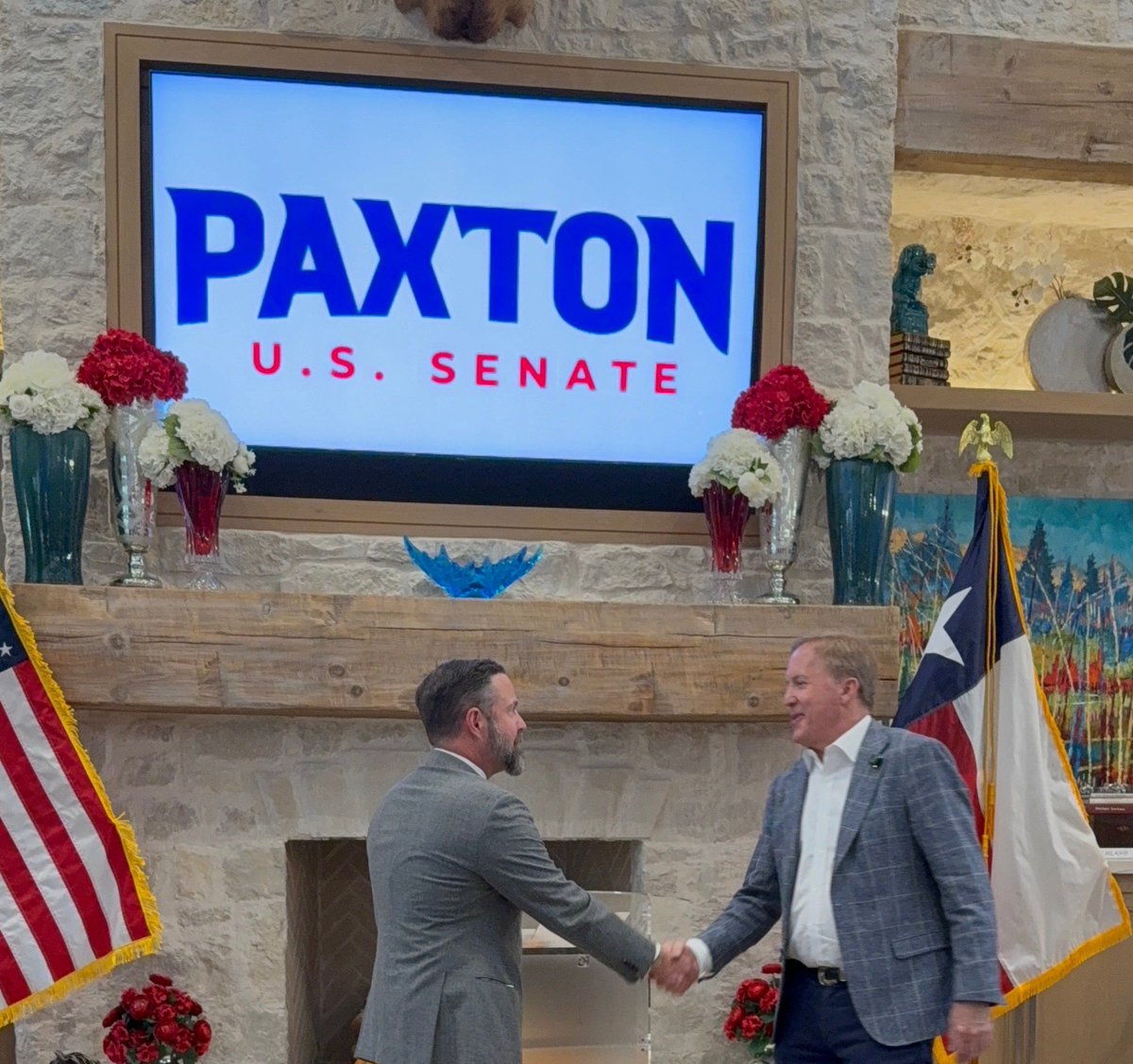 Burrows4TX's tweet photo. It was a pleasure serving on the host committee for @KenPaxtonTX as we welcomed him to Lubbock.  Ken Paxton has my full and complete support.  Ken knows the important role Texas plays in ensuring our Country stays true to its founding principles; and, I trust him to fight for our State, its culture and our way of life. #OnePartyOneMission #txlege