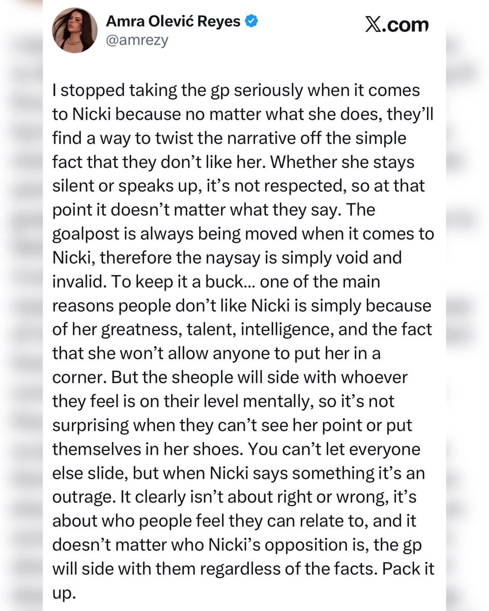 iAMKINGBEECH's tweet photo. This is another reason why I will never care what anyone has to say about Nicki Minaj. 
#Votered🇺🇸 https://t.co/ceCQoDk9OM
