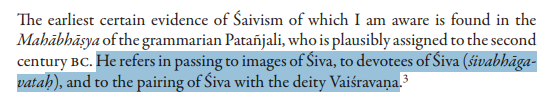 Siradhvaja's tweet photo. Rudra is attested in the Ṛgvedá (and other Vedic material), the Mahābhāṣya and early inscriptional material like the Panjtār epigraph from the 1st c. AD: https://t.co/58Ef2WrulP