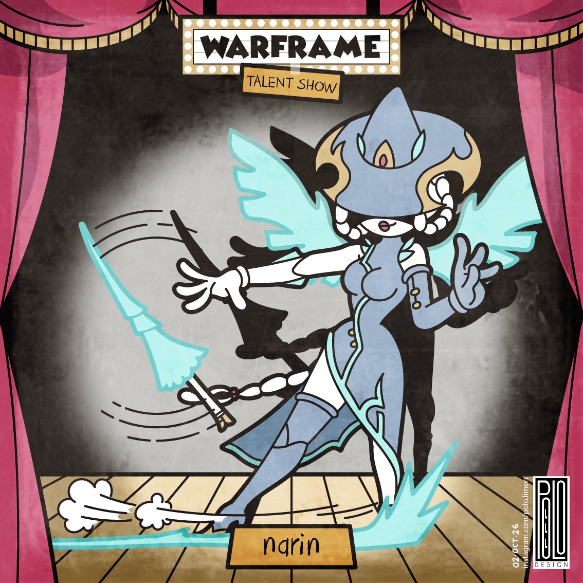 polo_limon_'s tweet photo. Tennotober 2026!
Day 2, Narin 

Warframe, but make it a 1930s Fleischer cartoon.
The Origin System's Ice-Sword Dancer, Narin, makes her 1930s debut. Get ready for her icy performance!

#warframe #rubberhose #tennotober #playwarframe #warframefanart https://t.co/dtFuzuD9nt