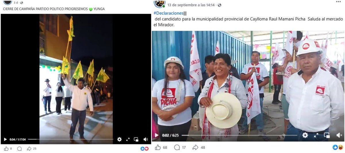 AfpFactual's tweet photo. 🇵🇪 Algunos candidatos excluidos de las elecciones regionales y municipales de Perú de 2026 siguen apareciendo en publicaciones y actividades de campaña. 

¿Pueden ser elegidos? 🧵👇 https://t.co/Tbo9x2ax7c