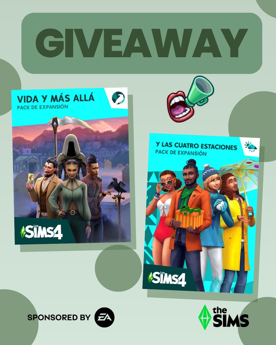 raulito_aleman's tweet photo. ⚠️NUEVO SORTEO⚠️
#ad #simspartner #sponsoredbyea #thesims 

Gente, gracias al #eacreatornetwork me es posible regalarles los packs de “Vida y más allá” y “las cuatro estaciones” a dos de ustedes. 

Solo sigan las instrucciones y ya estarían participando 🤍 

Anunciaré al ganador el 8 por la tarde