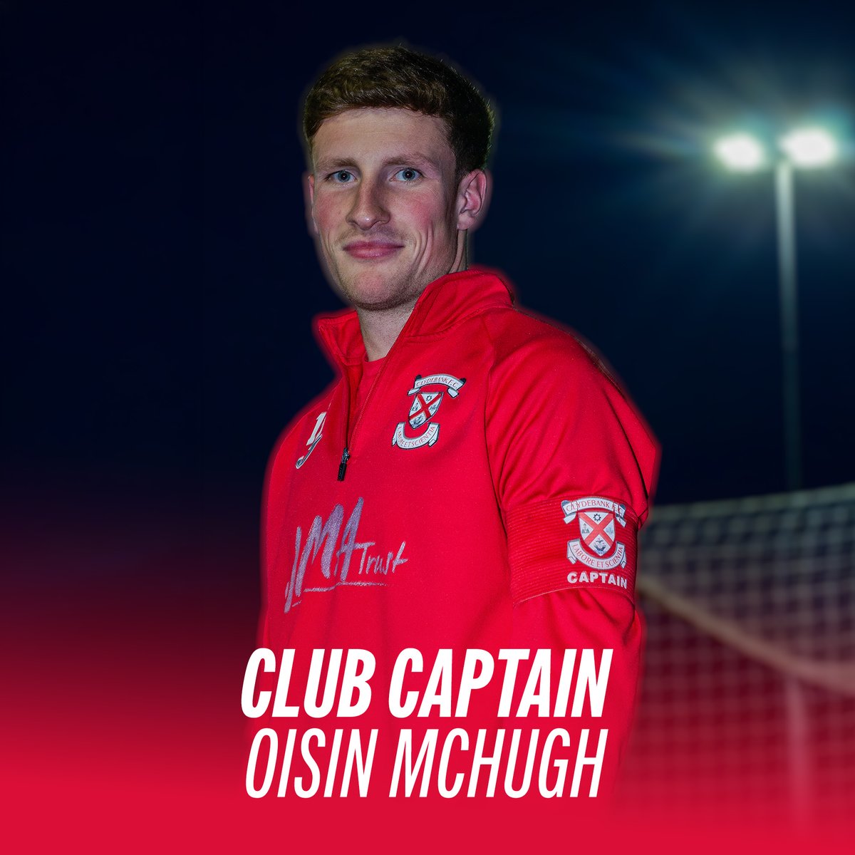 clydebankfc's tweet photo. ©️ We’re delighted to announce Oisin McHugh has been appointed the new captain of Clydebank FC.

The 25-year-old academy graduate has signed a new two year contract extension, keeping him with the club until the summer of 2029, triggering his testimonial year.

Hometown hero ♥️ https://t.co/2ytIWIf4aV