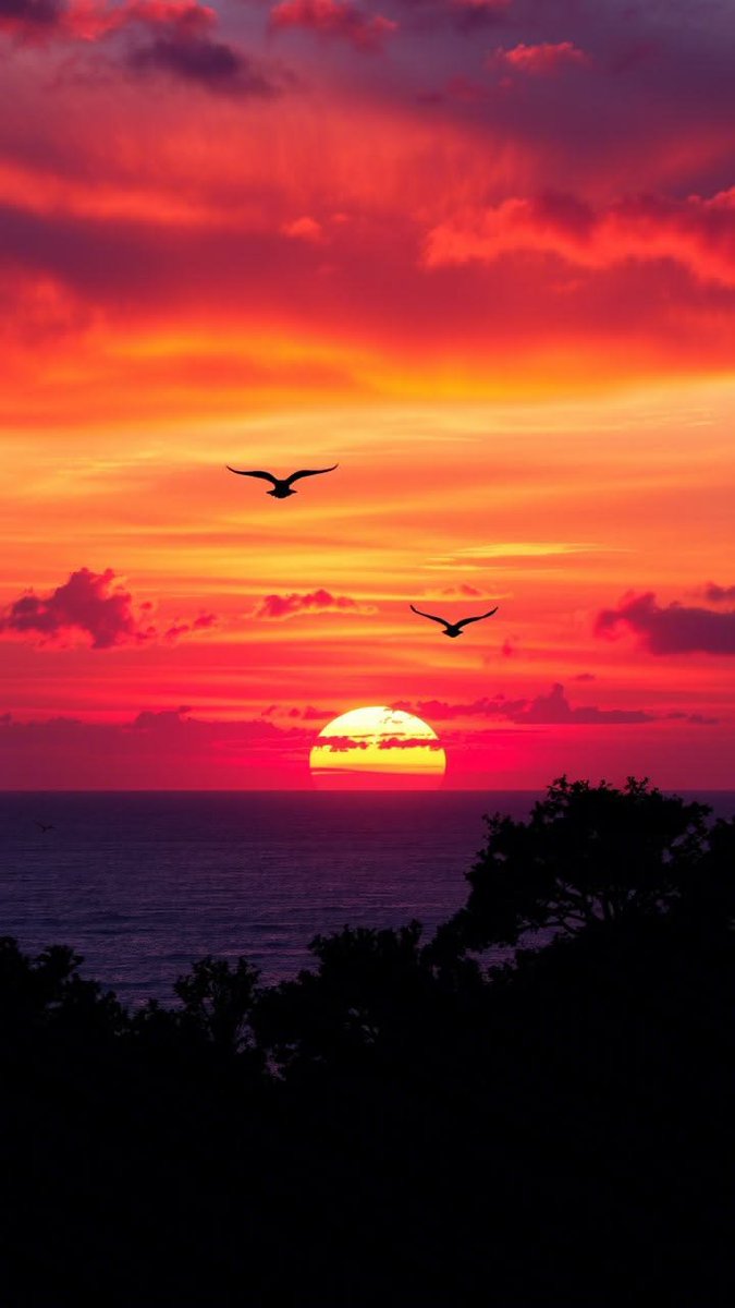 natureaest's tweet photo. Sunset https://t.co/OOKMzrLU6L