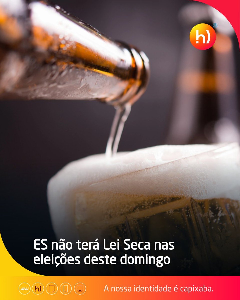 eshoje's tweet photo. O Espírito Santo liberou a venda e o consumo de bebidas alcoólicas durante as eleições de 2026! 🍻🎉 Bares e restaurantes funcionam normalmente no dia da votação.
Saiba mais sobre as regras pelo Brasil em ES Hoje!
#eleições2026 #leiseca #eshoje
https://t.co/D59ZjER3FK https://t.co/fE3mOT1hh9