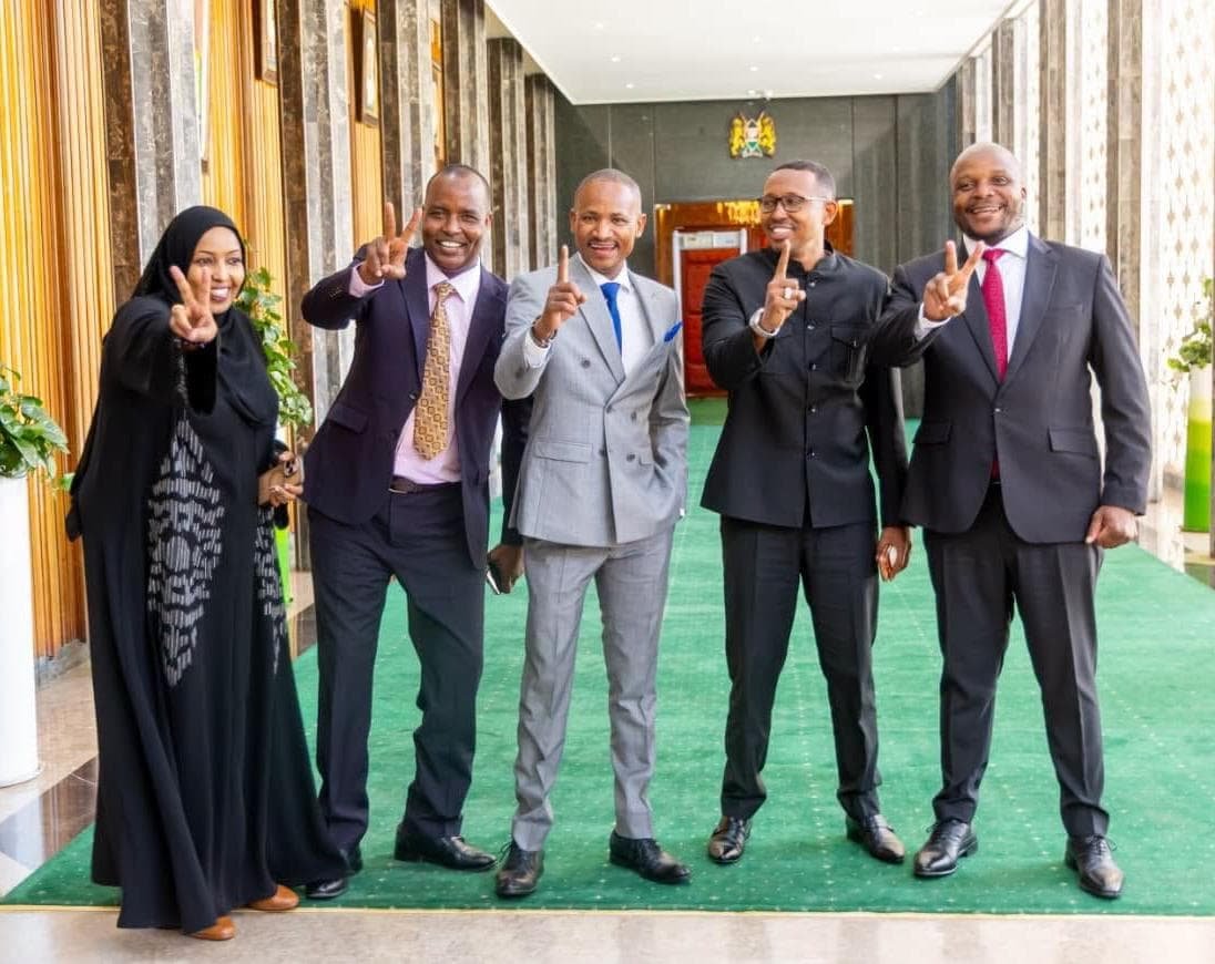 Gee_MSC's tweet photo. This photo means a lot to me as a patriotic Kenyan.  Seeing leaders from different political sides smiling, sharing a moment, and respecting each other reminds us that politics should never divide a nation or destroy friendships. https://t.co/jZlfvwxM1A