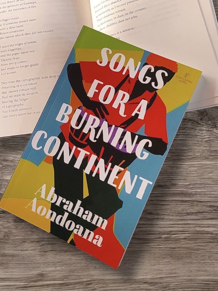 AondoanaAbraham's tweet photo. Pleased to share that my debut poetry collection, “Songs for a Burning Continent” has been shortlisted for the 2026 ANA Poetry Prize. https://t.co/sNrf1HEghd