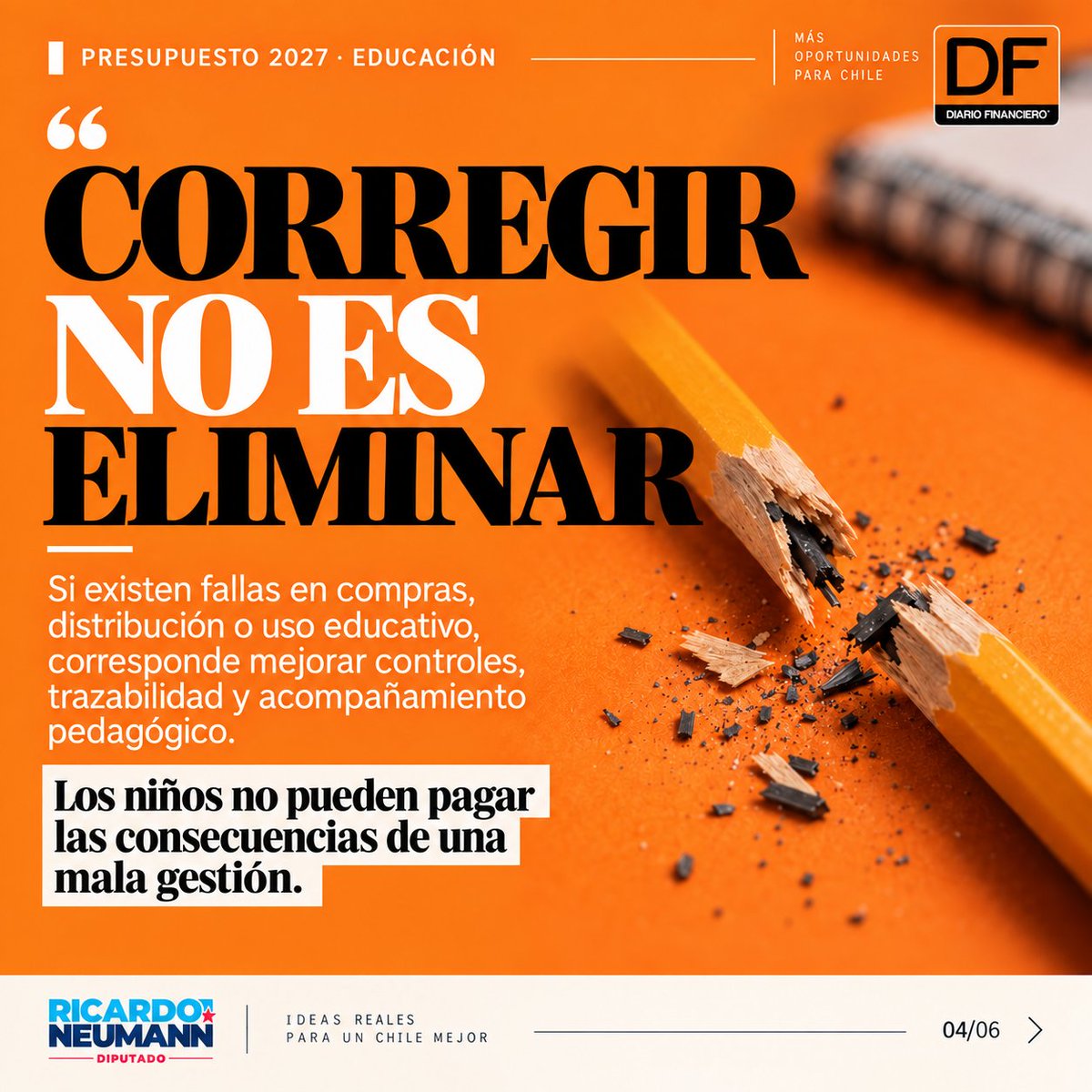 raneumannb's tweet photo. Un computador ya es tan básico para estudiar como el lápiz y el cuaderno. Frente al Presupuesto 2027, planteo reponer este apoyo para estudiantes de 7º básico, focalizarlo según vulnerabilidad y mejorar sus controles pero NUNCA eliminar https://t.co/s0XQnvpGYv