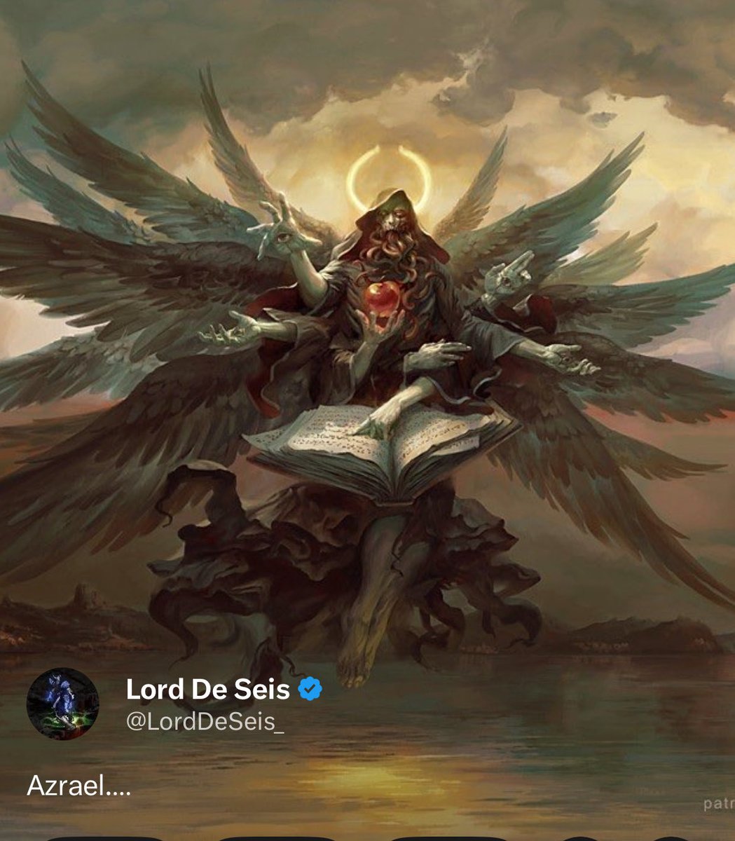 LordDeSeis_'s tweet photo. Azrael.

https://t.co/G2XI34TW1p. 🪽 https://t.co/YuEFDRMhh8