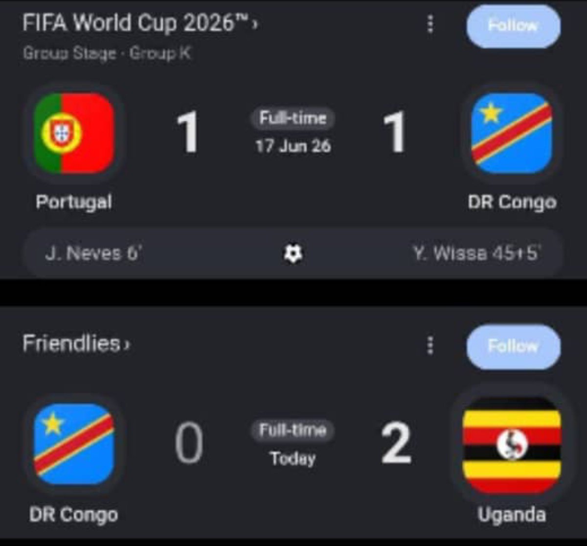 shy_boyfriend0's tweet photo. Beating DR. Congo is not for everyone.. 
Uganda is bigger than Portugal https://t.co/ccJgR26Owm